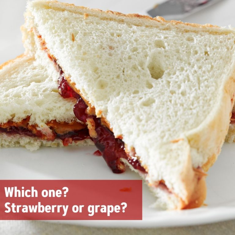 Which one: Strawberry or grape?