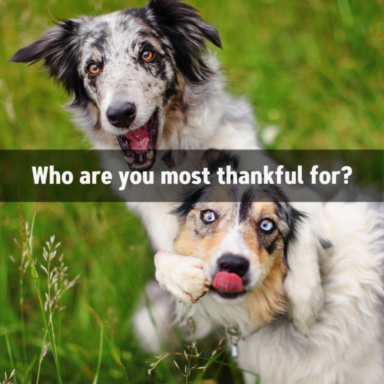 Who are you most thankful for?