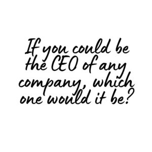 CEO of Any Company