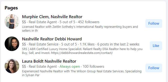 real estate marketing keyword search results